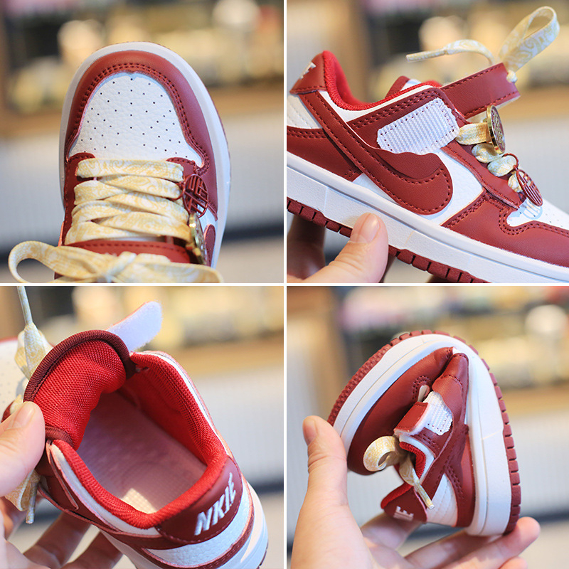 Proljetne 2024 dječje tenisice – Crveno zmajevo, niskog profila, retro skate stil