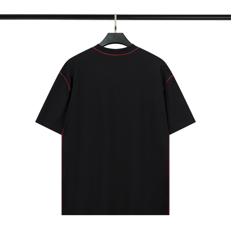 Stone majica s vezenim slovima, kratkim rukavima, okruglim izrezom, labav kroj, unisex, casual