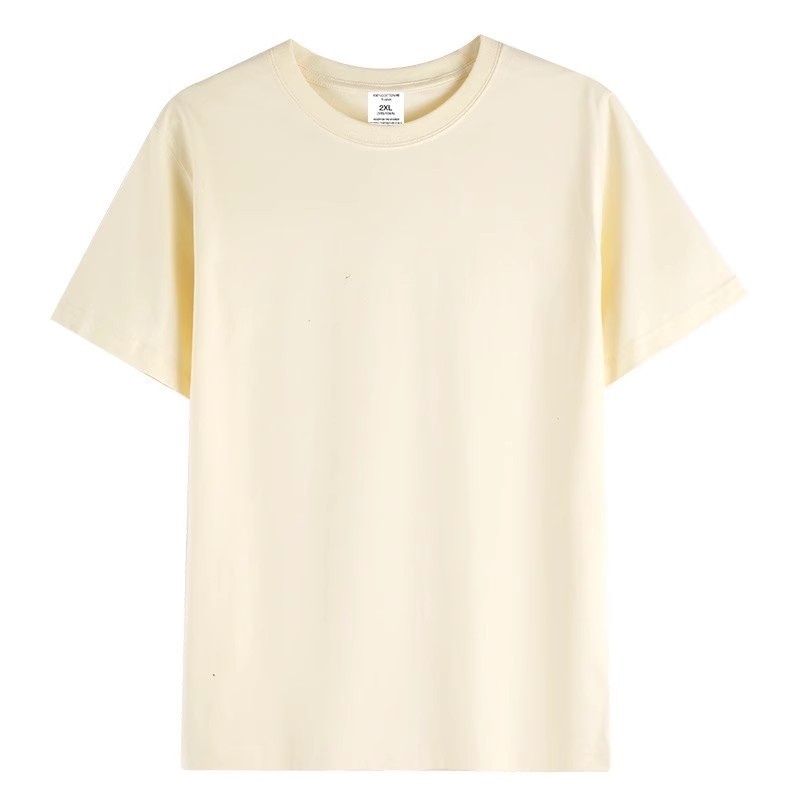 EU размери мъжки T‑shirt, 240 g тежък, 100% памук, свободна кройка, едноцветен, кръгло деколте, къс ръкав, лято 2024
