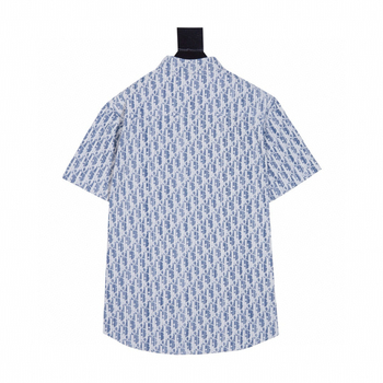 Visokokvalitetna jacquard denim košulja s kratkim rukavima, slobodan kroj, puni logo