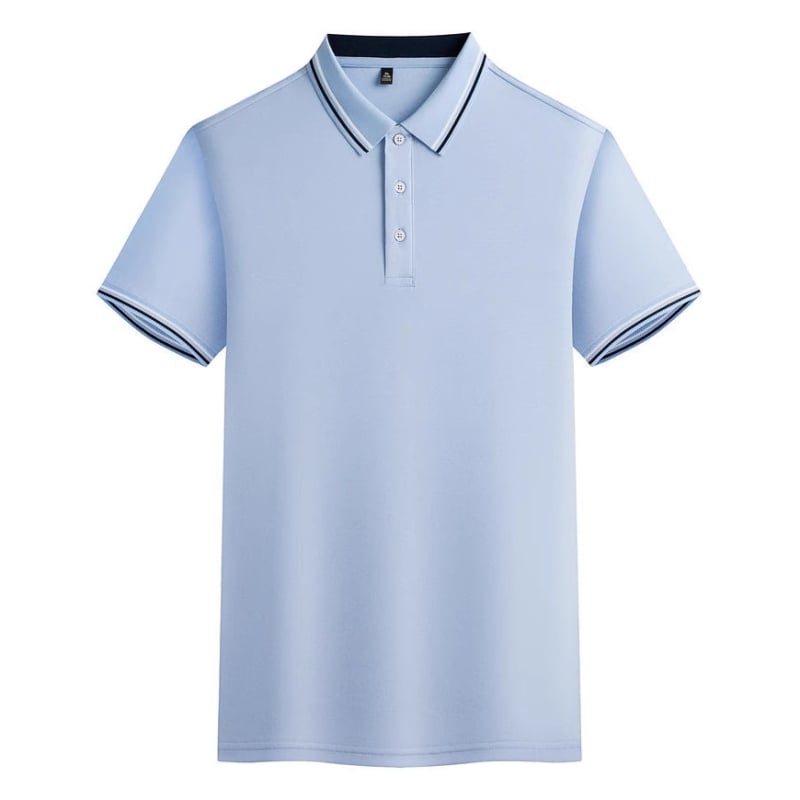 2025 Polo s kratkim rukavima od Ice Silk, s reverom i gumbima, muška luksuzna majica