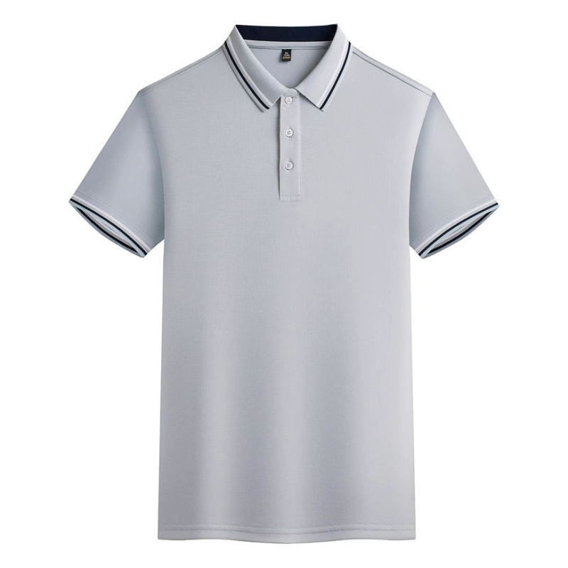 2025 Polo s kratkim rukavima od Ice Silk, s reverom i gumbima, muška luksuzna majica