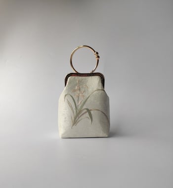 Ženska torbica s metalnim okvirom u retro kineskog stila, crossbody remenom, za svečane prilike