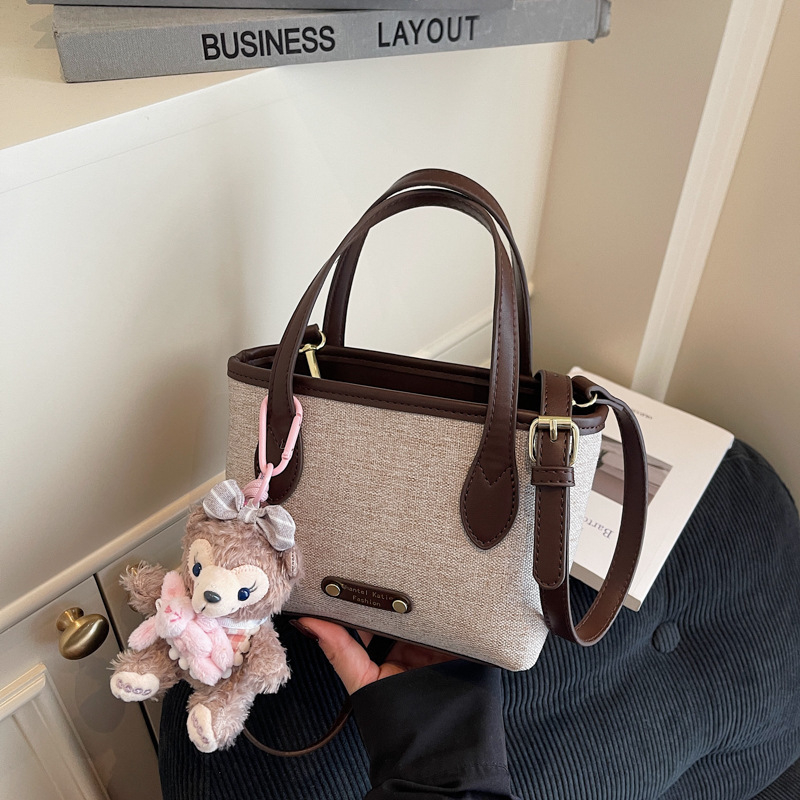 Ženska crossbody torba s color-block uzorkom, 2025 novi model, casual teksturirana mala torba za rameno
