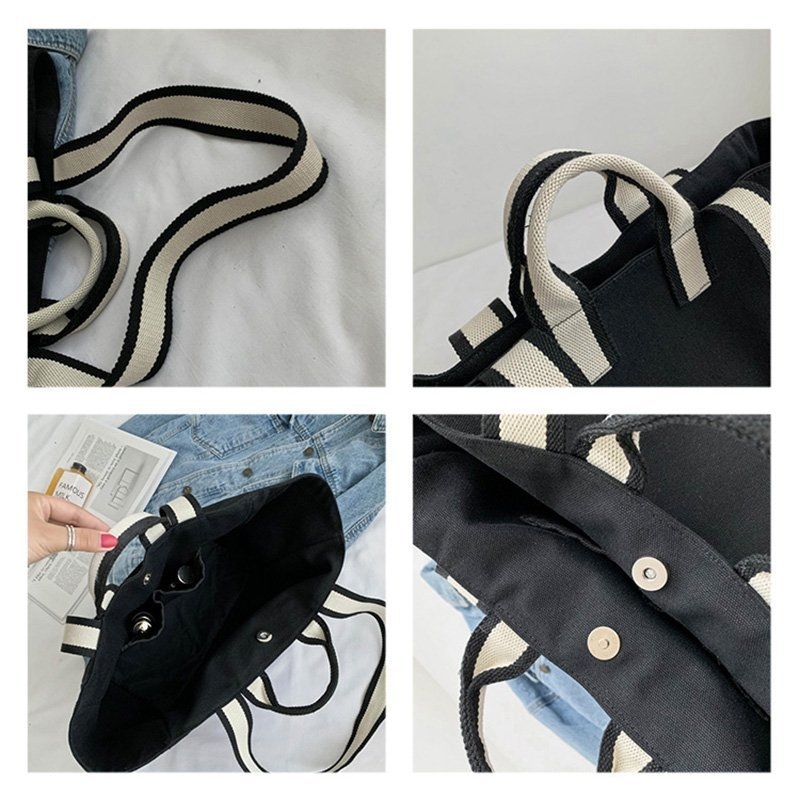 Ženska platnena torba 2025 – velika kapaciteta, minimalistički stil, tote torba s crossbody remenom za svakodnevnu upotrebu