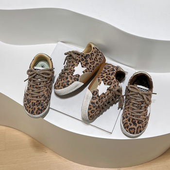 Dječje sportske tenisice s leopard uzorkom, mekana potplata, zatvaranje na Velcro, unisex