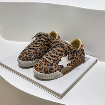 Dječje sportske tenisice s leopard uzorkom, mekana potplata, zatvaranje na Velcro, unisex