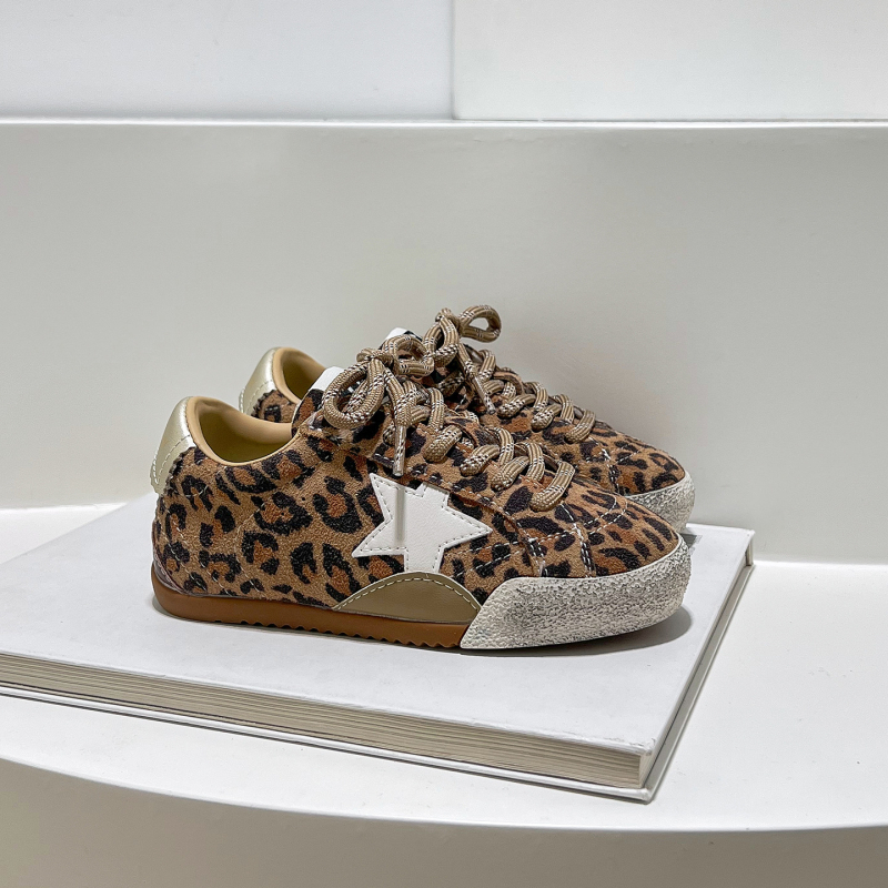 Dječje sportske tenisice s leopard uzorkom, mekana potplata, zatvaranje na Velcro, unisex