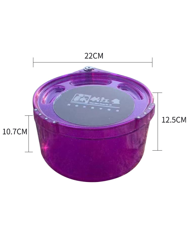 22 cm dubinska povećana magnetska posuda za mamce s 15 magnetima, potpuno pokrivena, za kutiju za ribolov i dodatke za stolicu za ribolov