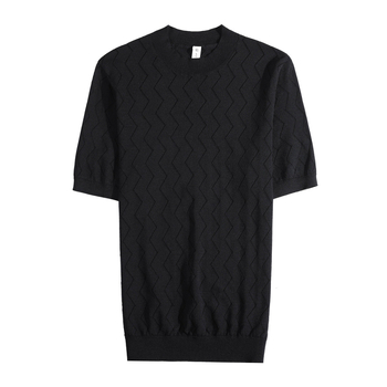 Muški slim-fit T-shirt kratkih rukava od Ice Silk, s okruglim ovratnikom i prozračnim dizajnom