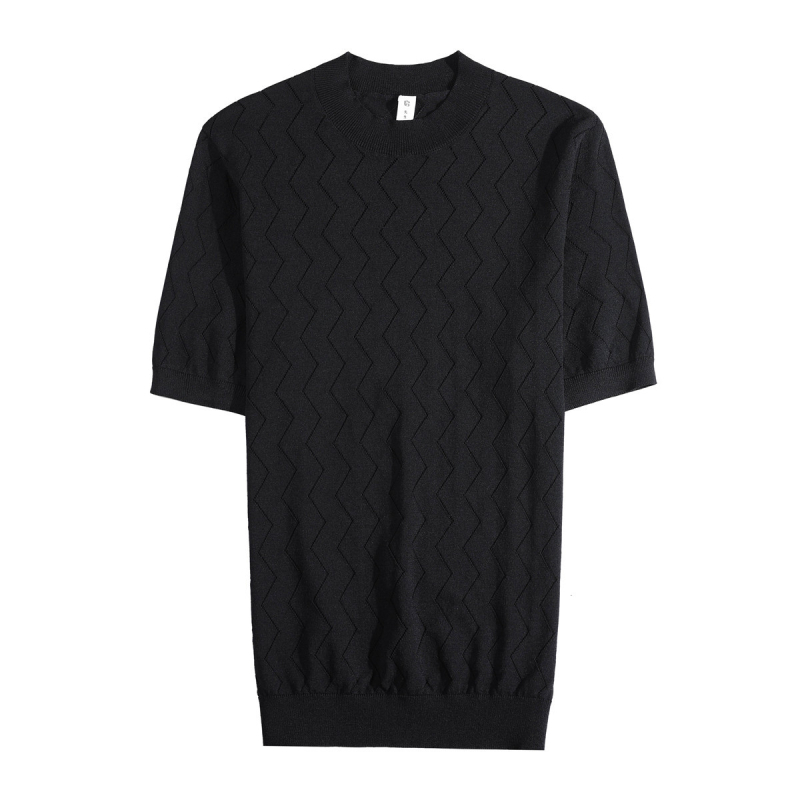 Muški slim-fit T-shirt kratkih rukava od Ice Silk, s okruglim ovratnikom i prozračnim dizajnom