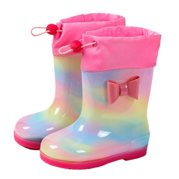 Dječje kišne čizme s cvjetnim uzorkom, gumene cipele, unisex