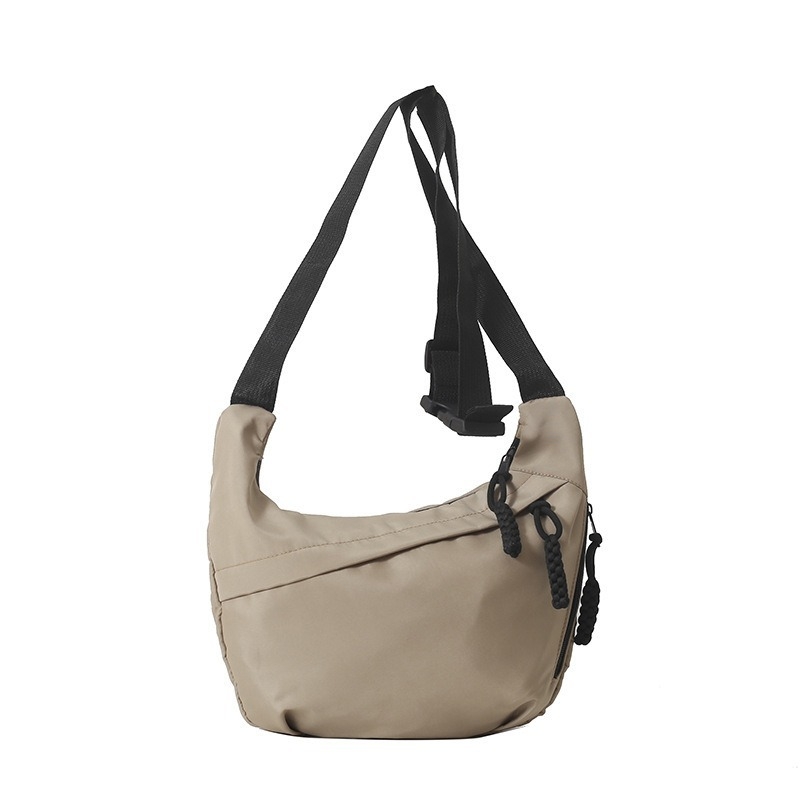 Torba preko ramena s prilagođenim logom u korejskom stilu, velika kapaciteta, unisex kampus crossbody, dumpling torba