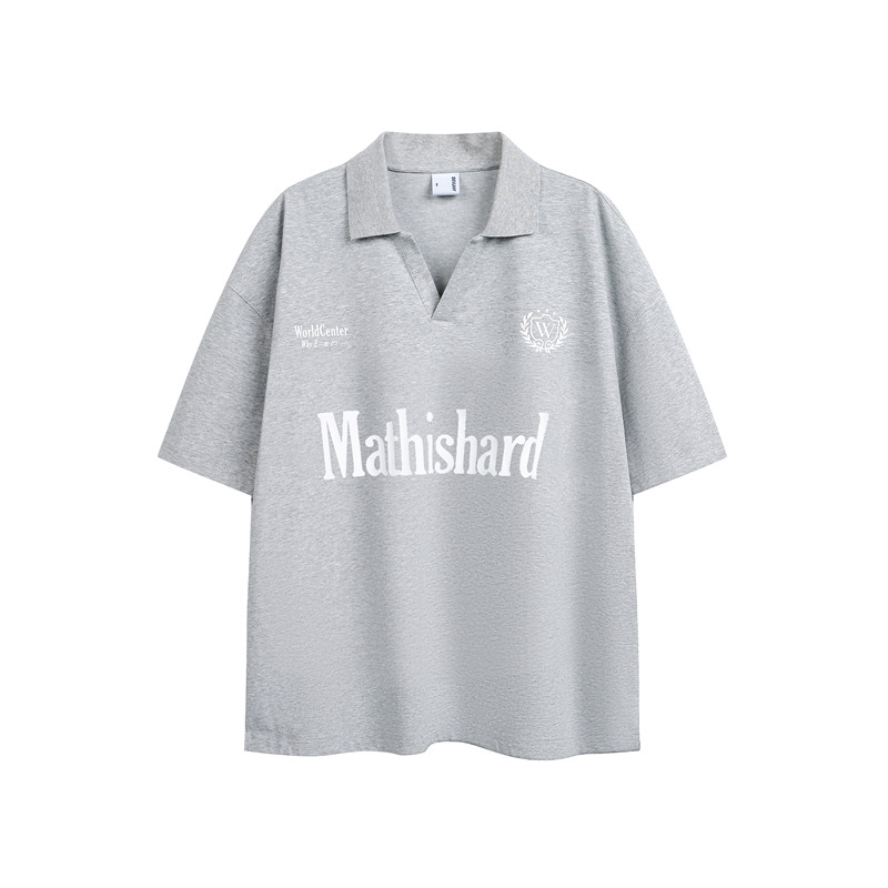 Yidao vintage polo majica s kratkim rukavima, koledž stil, retro print, muška sportska ležerna polo majica, ljeto 2026