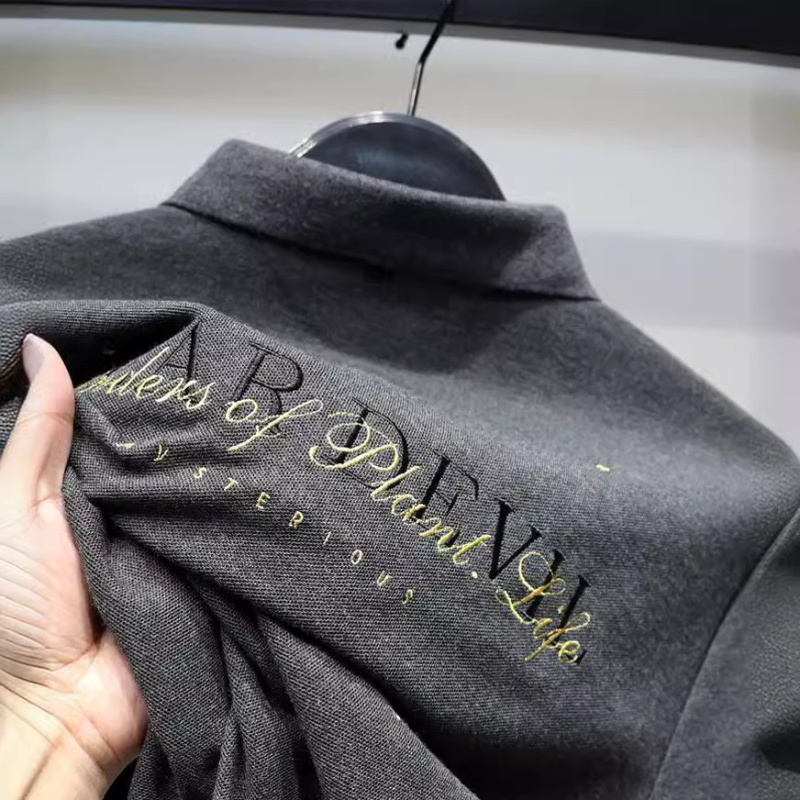 Moderna muška ljetna polo majica s izvezenim detaljem, pamuk, kratki rukav, poslovni casual B1DBB2217