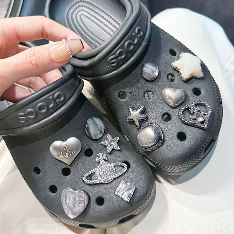 DIY kristalne kopče za obuće Crocs-stil sandale i papuče