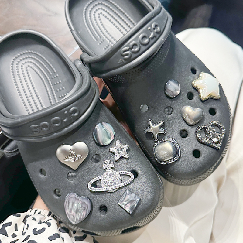 DIY kristalne kopče za obuće Crocs-stil sandale i papuče