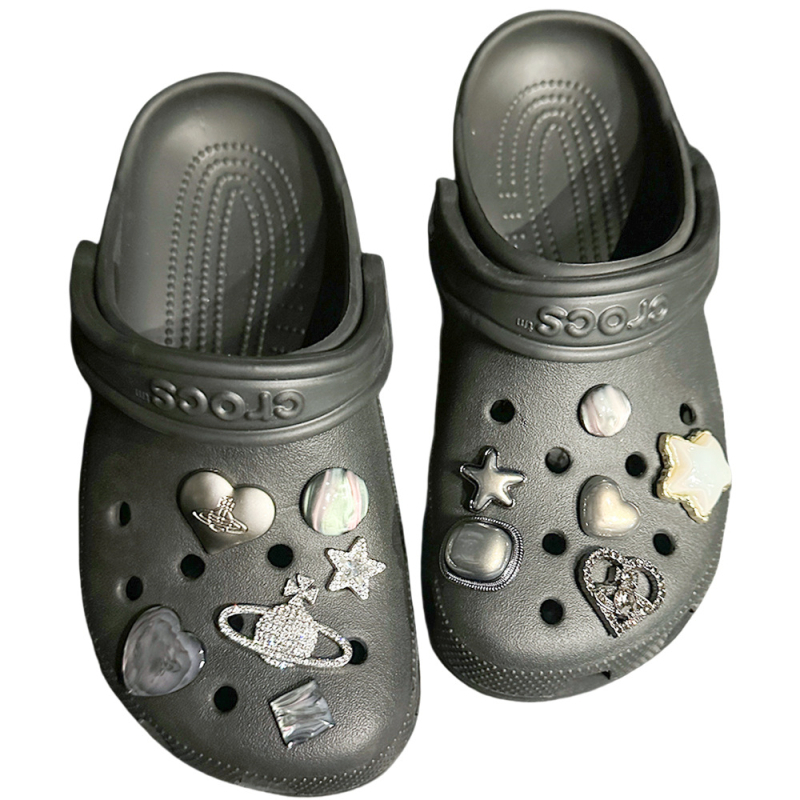 DIY kristalne kopče za obuće Crocs-stil sandale i papuče