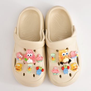 SpongeBob dodaci za Crocs: cvjetovi za cipele, kopče za vrtne cipele, DIY dekoracije