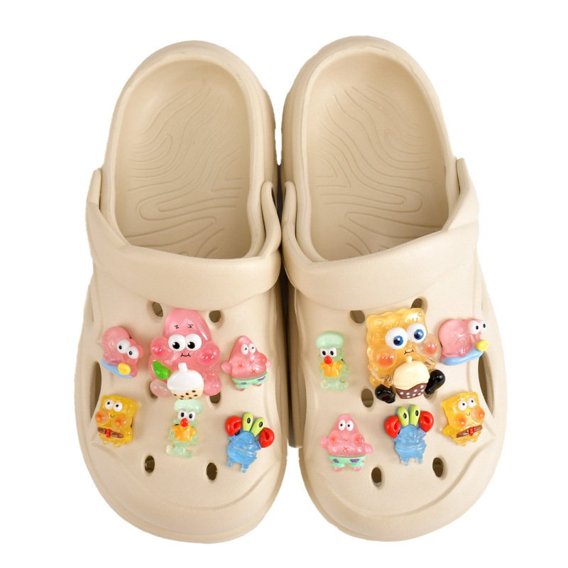 SpongeBob dodaci za Crocs: cvjetovi za cipele, kopče za vrtne cipele, DIY dekoracije