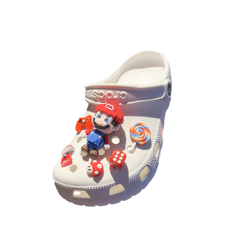 Dodatak za obuću Crocs stila: DIY Mario crtić, slatke školske kopče, ukrasne kopče za obuću