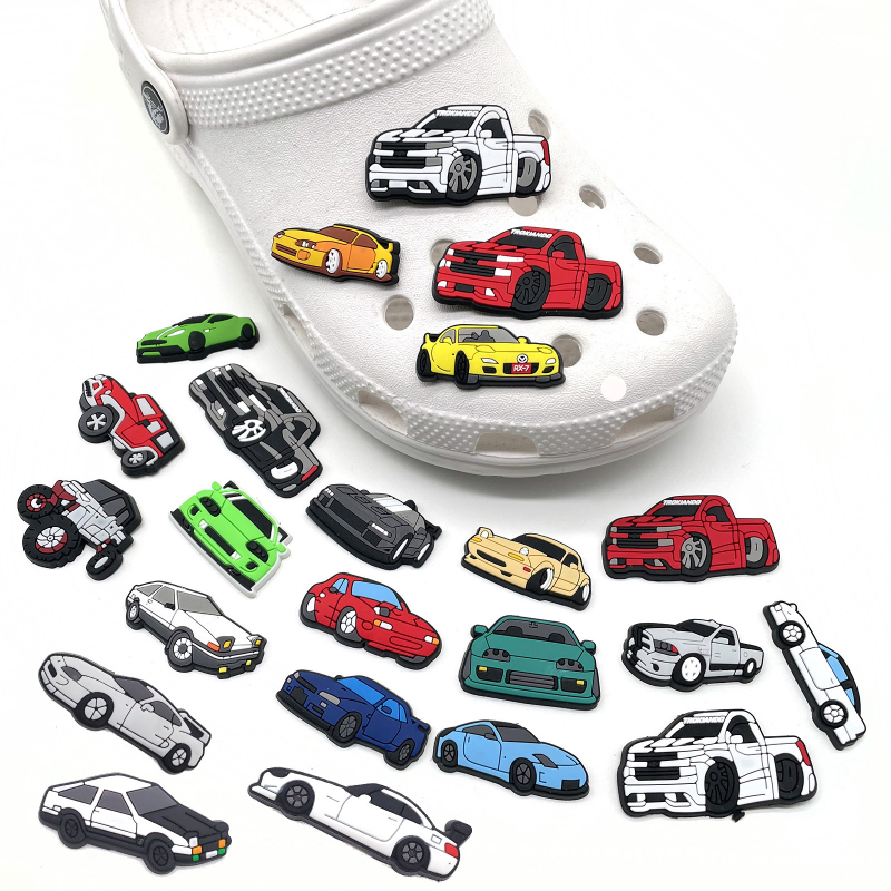 Set dekorativnih kopči i cvjetnih ukrasa za Crocs stil obuće