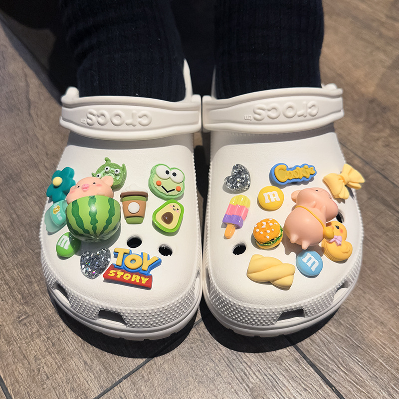 Patty Bear dekorativna kopča za Crocs stil cipela, DIY dodatak s cvjetnim motivom za žene