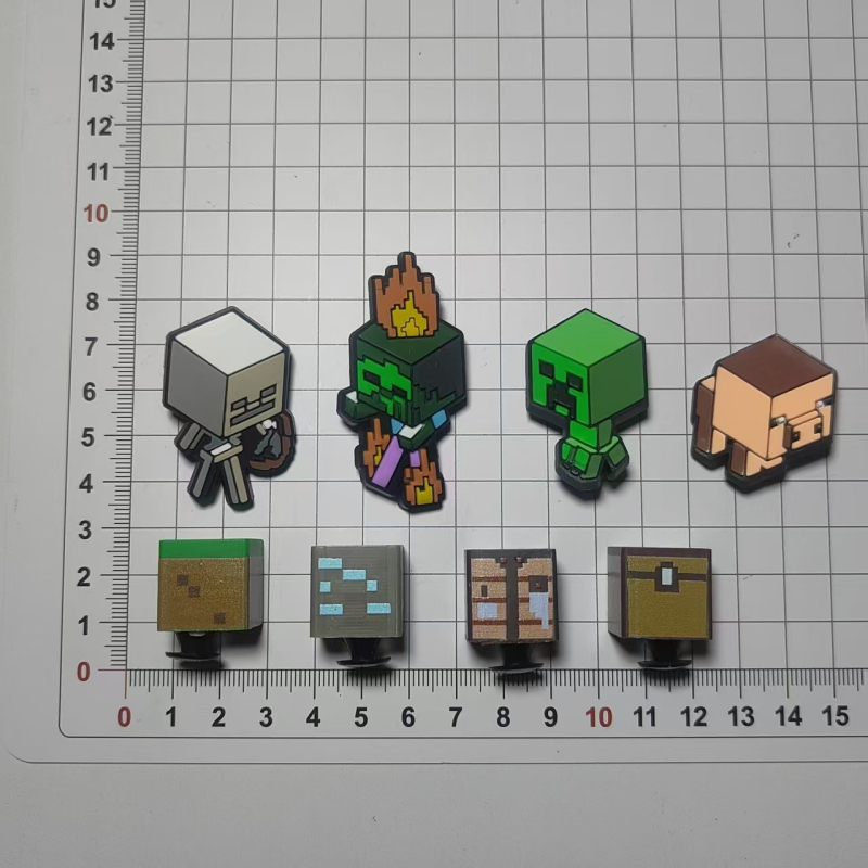 Crocs obuće cvijet – prilagođeni DIY karikaturalni privjesak za cipele, Crocs dodatak, Minecraft tema