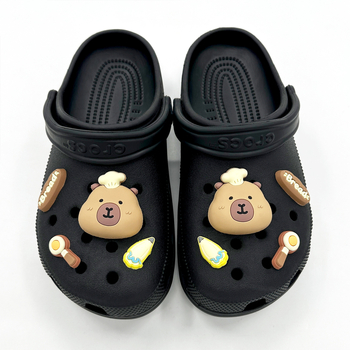 26 novih Crocs dodataka, odvojivi i slobodno se mogu kombinirati, Capybara DIY komplet ukrasa za obuće s cvjetnim motivima