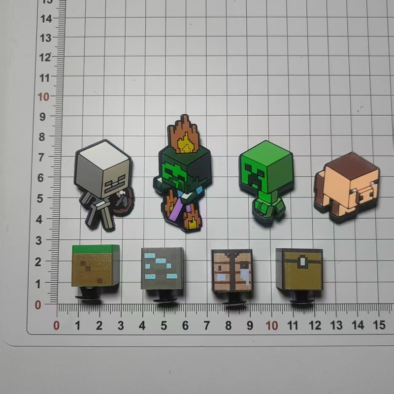 Slatki karikaturalni čudovište dodaci za Crocs papuče, gumeni 3D dekor s cvijetom i kopčom, DIY