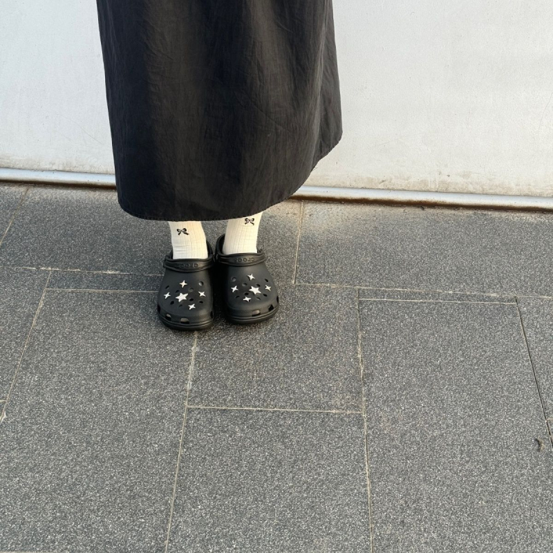 Odvojiva DIY kopča za sandale sa srebrnom zvjezdom i cvjetnim motivom