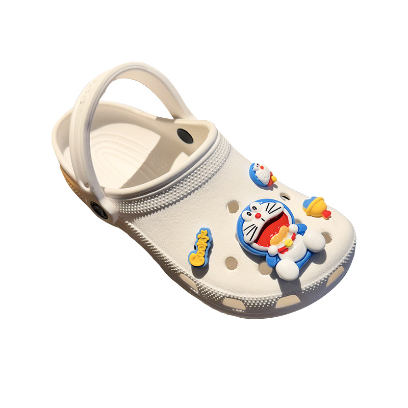 DIY sladak plavi mačji charm za Crocs-stil sandale – sjedeća poza, cvjetne kopče, dekorativne kopče