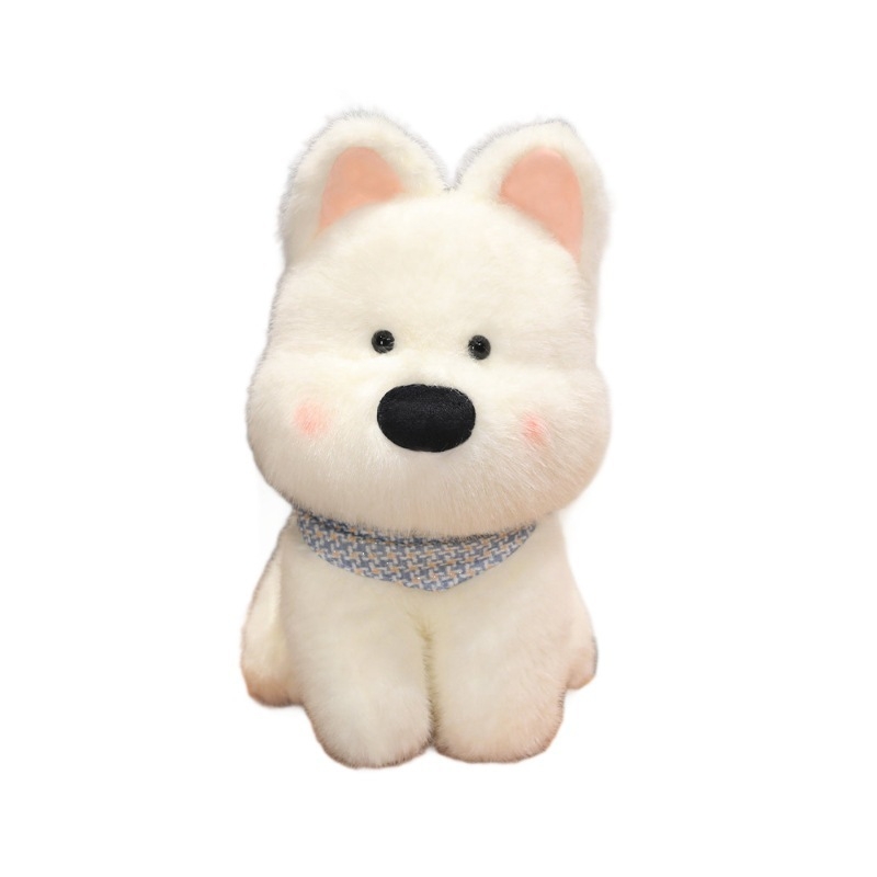 Plišani psić West Highland White Terrier s jastukom – slatka igračka, poklon za djevojku za rođendan
