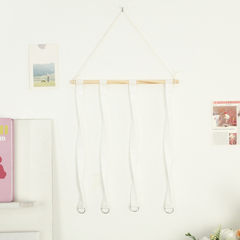 Organizator de accesorii pentru păr din lemn, montat pe perete, în stil nordic