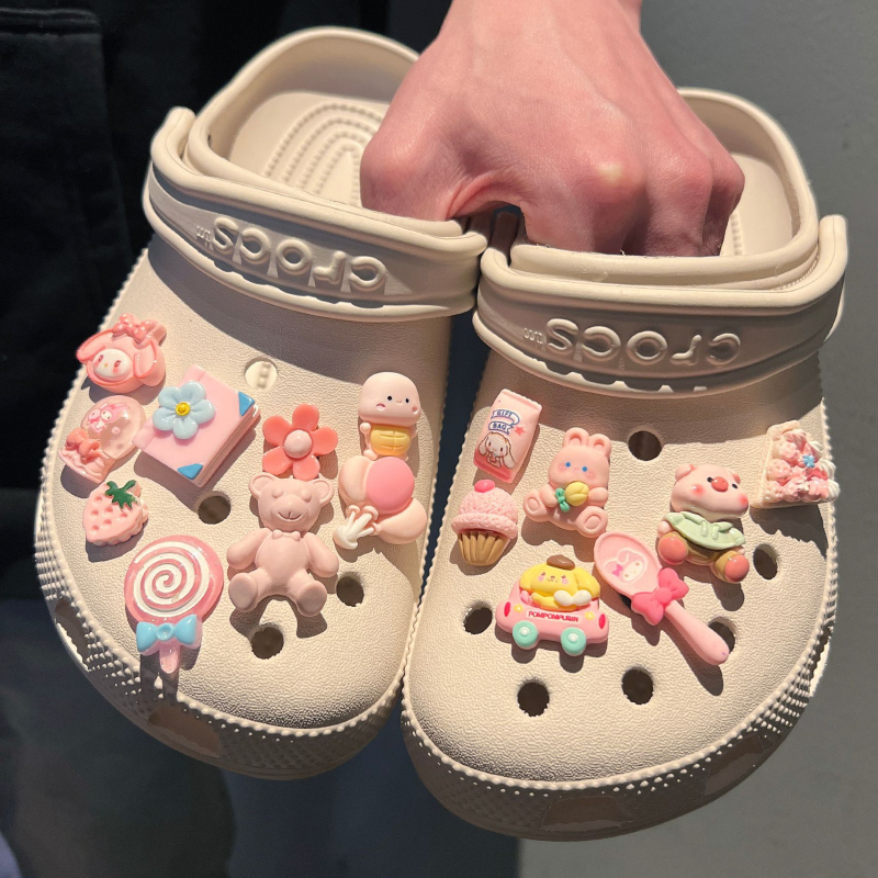 Candy Bear Cartoon Kopča DIY – Dodaci za cipele s rupama, ukras gornjeg dijela Carlochi papuča