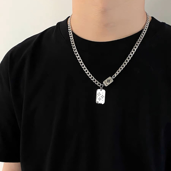 Minimalistička ogrlica od nehrđajućeg čelika s petokrakom zvijezdom, unisex, personalizirana