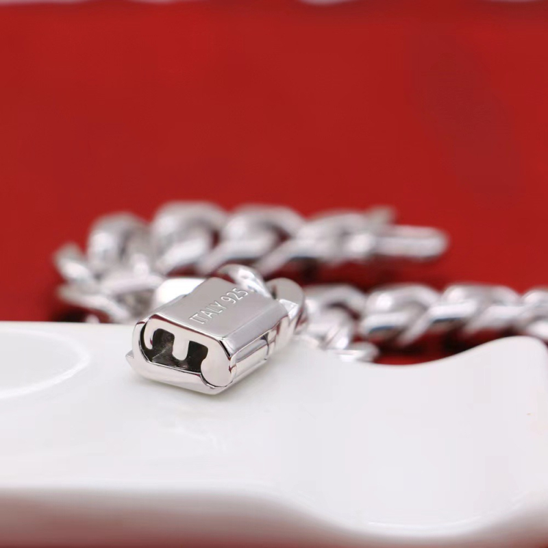 Muška debela narukvica s platinskim premazom, korejskog stila, odvažan modern dizajn, personalizirani poklon za dečka