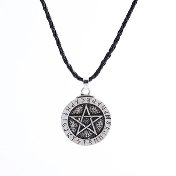 Unisex ogrlica s pentagramom Viking – nordijski stil, retro modni komad
