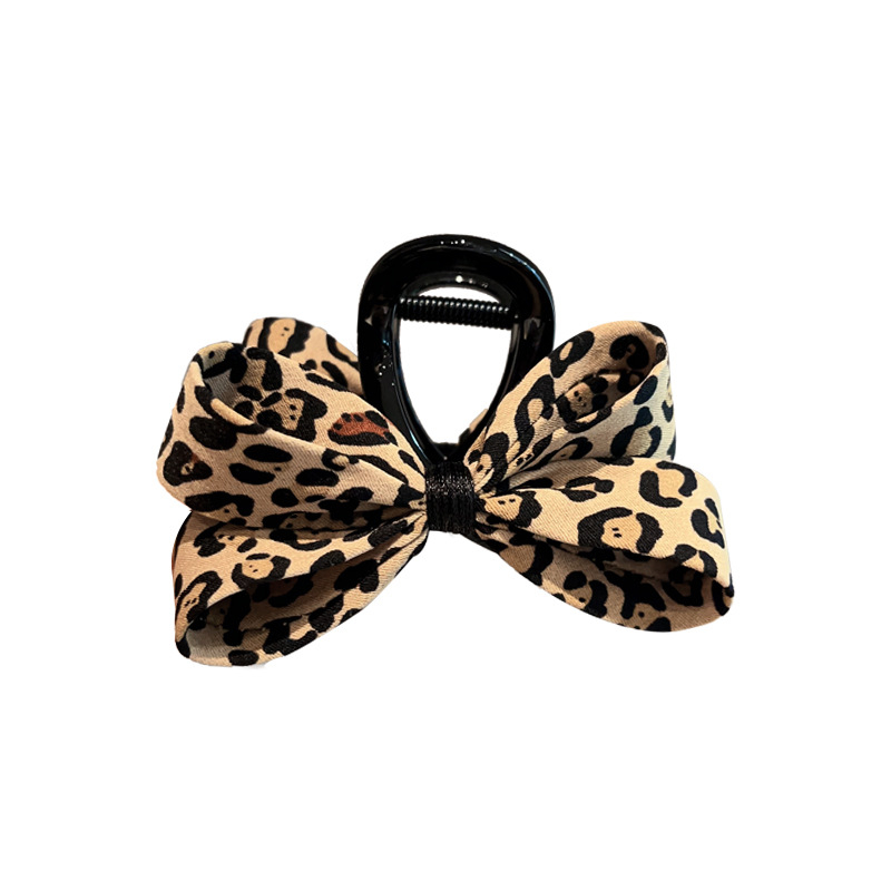 Francuska kopča za kosu s leopard uzorkom, srednje veličine klipsa za tanke kosu, svestran dodatak za kosu