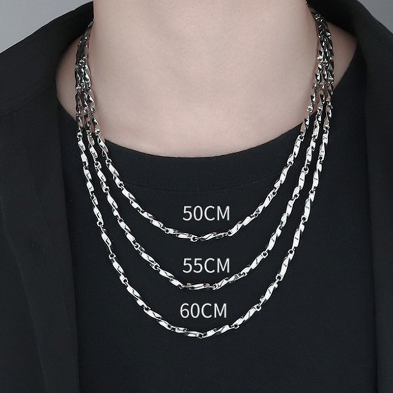 Mobius ogrlica od nehrđajućeg čelika s 18K pozlaćenjem, unisex