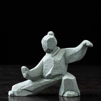 Figura u kineskom stilu Taiji Kung Fu za kućni stol i čajni stol, dekor Tea Pet