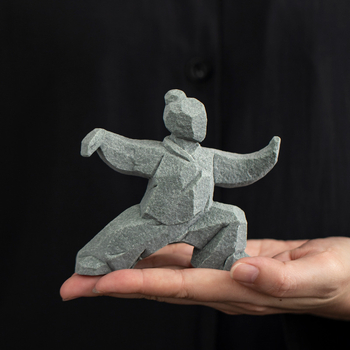 Figura u kineskom stilu Taiji Kung Fu za kućni stol i čajni stol, dekor Tea Pet