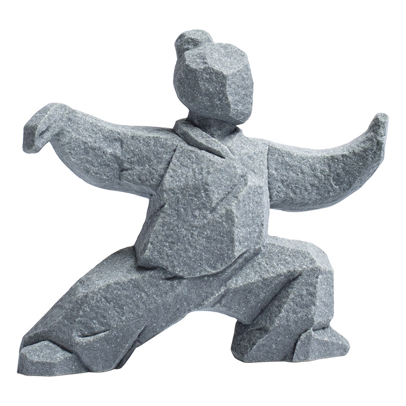 Figura u kineskom stilu Taiji Kung Fu za kućni stol i čajni stol, dekor Tea Pet