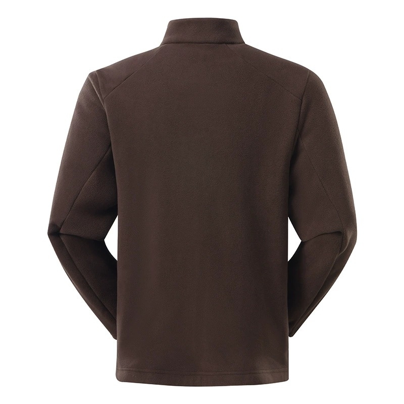 Νέο στυλ φλις μπουφάν με ψηλό γιακά, αντιστατικό, απαλό στην αφή, για άνδρες, εξωτερικές δραστηριότητες, ζεστό και ανθεκτικό στον άνεμο.