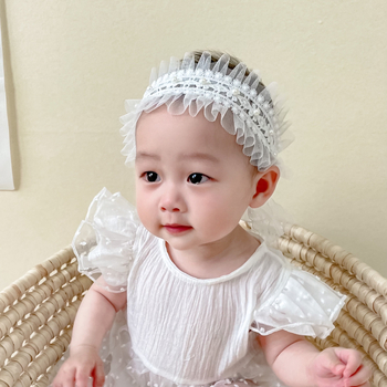 Korejski stil traka za kosu za bebe i djecu s cvijetom