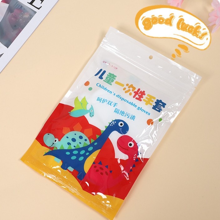 Детски еднократни ръкавици с хранителен клас, прозрачни и удебелени за кухня и хранене, универсален размер