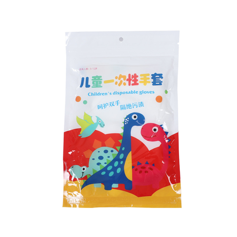 Детски еднократни ръкавици с хранителен клас, прозрачни и удебелени за кухня и хранене, универсален размер