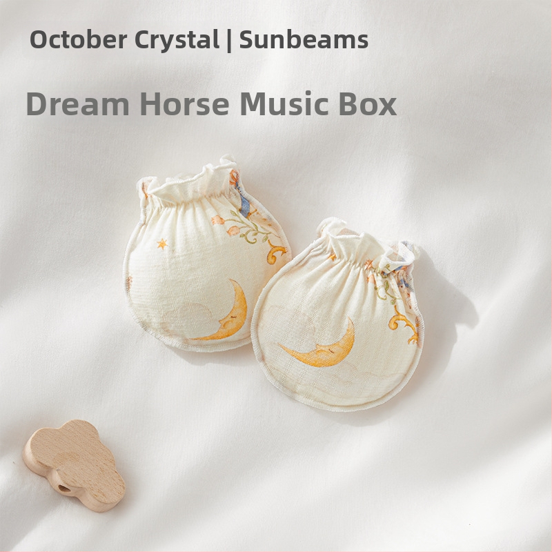 October Crystal Sunshine dječje rukavice za zaštitu lica od ogrebotina, prozračne, sve sezone, za novorođenčad