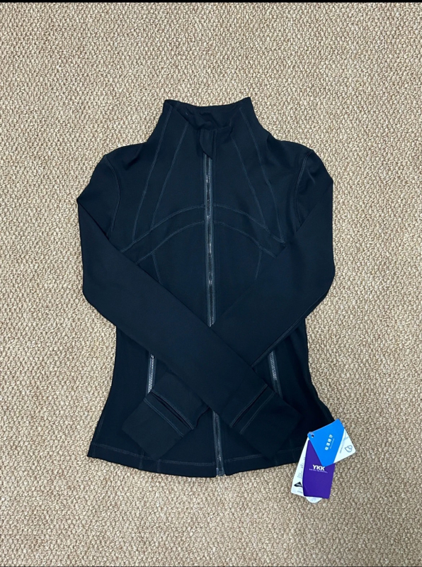 Ženska sportska jakna za jogu i fitness, uski kroj, tanak materijal, dugi rukavi, proljetni kratki stil, japansko-korejski casual
