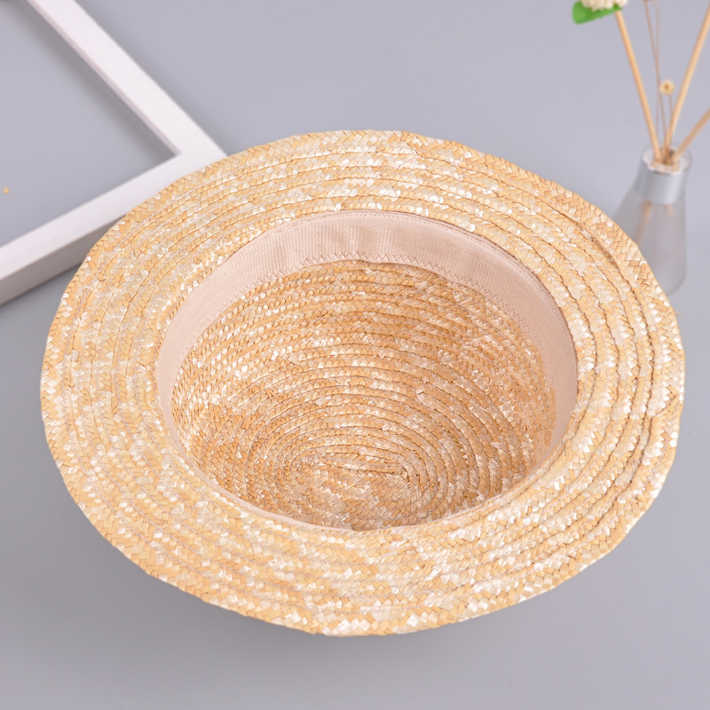 Dječji plažni šešir od slame, u stilu princeze, ljeto, unisex, mašna, zaštita od sunca